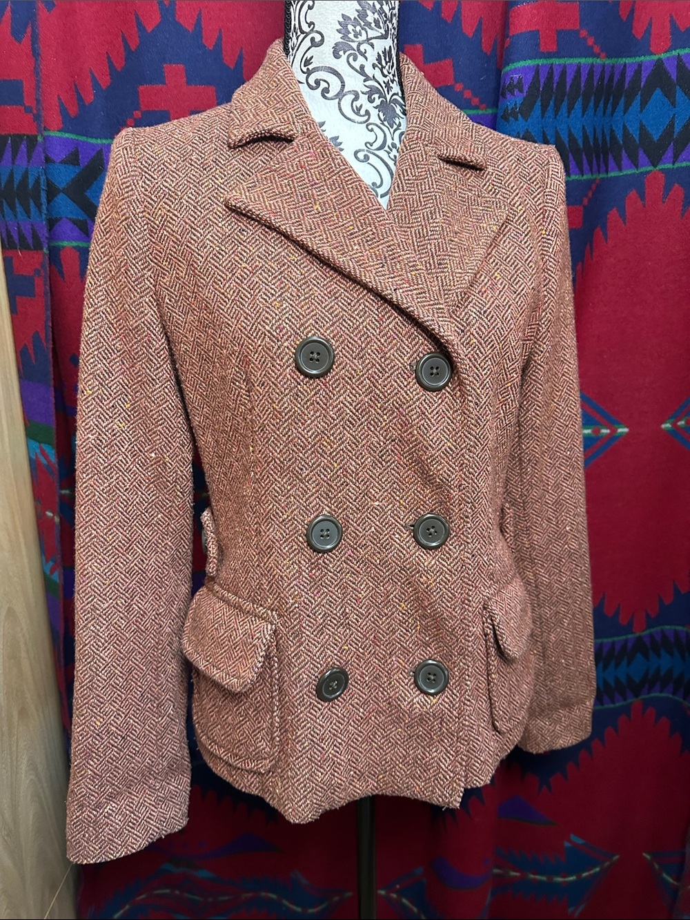 Gap Wool Double Breasted Blazer sz 8